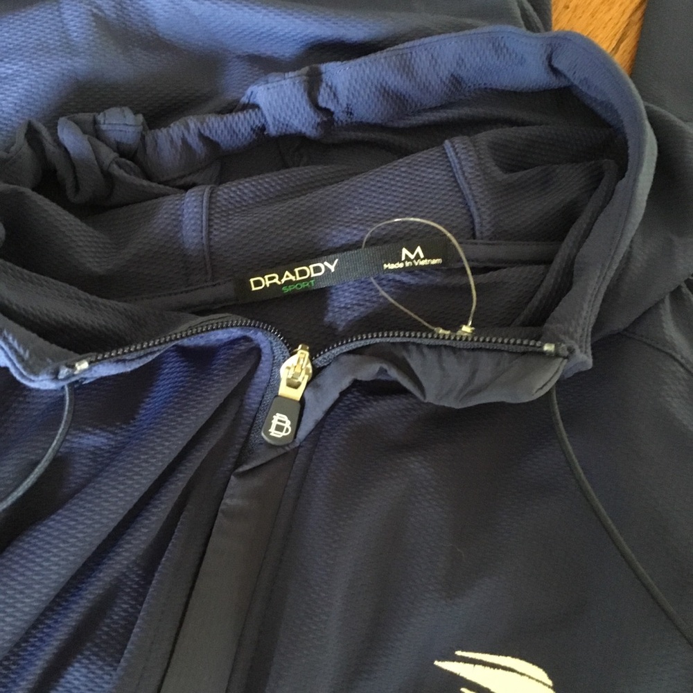 NEW Draddy Sport Cool Hoodie US Open Zip Hooded Pullover Jacket Medium - Picture 7 of 9